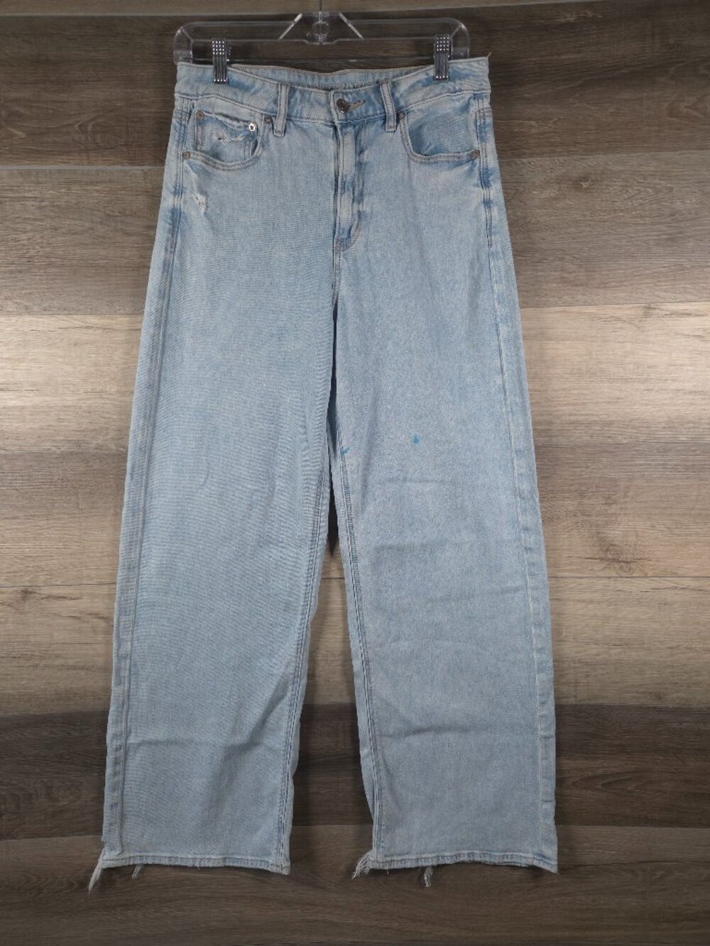 American Eagle Super High Rise Baggy Wide‎ Leg Jeans Women's 6 Regular Y2K